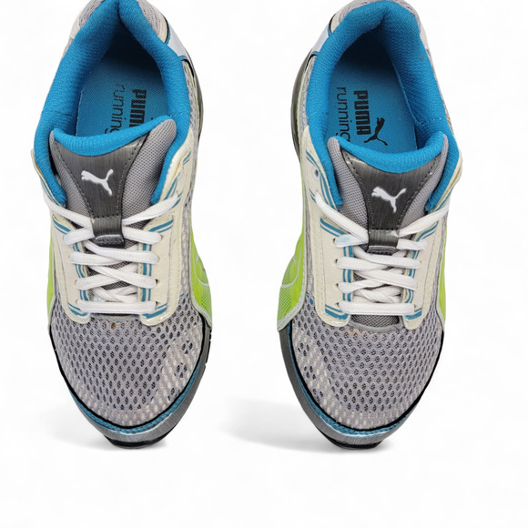 Puma Womens 10 Cell Gray Running Shoes - Size 7 - Preowned - Picture 3 of 6